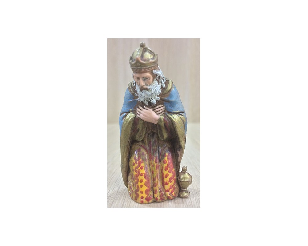 Landi Pastori 8007 Re Bianco statuina presepe 8 cm