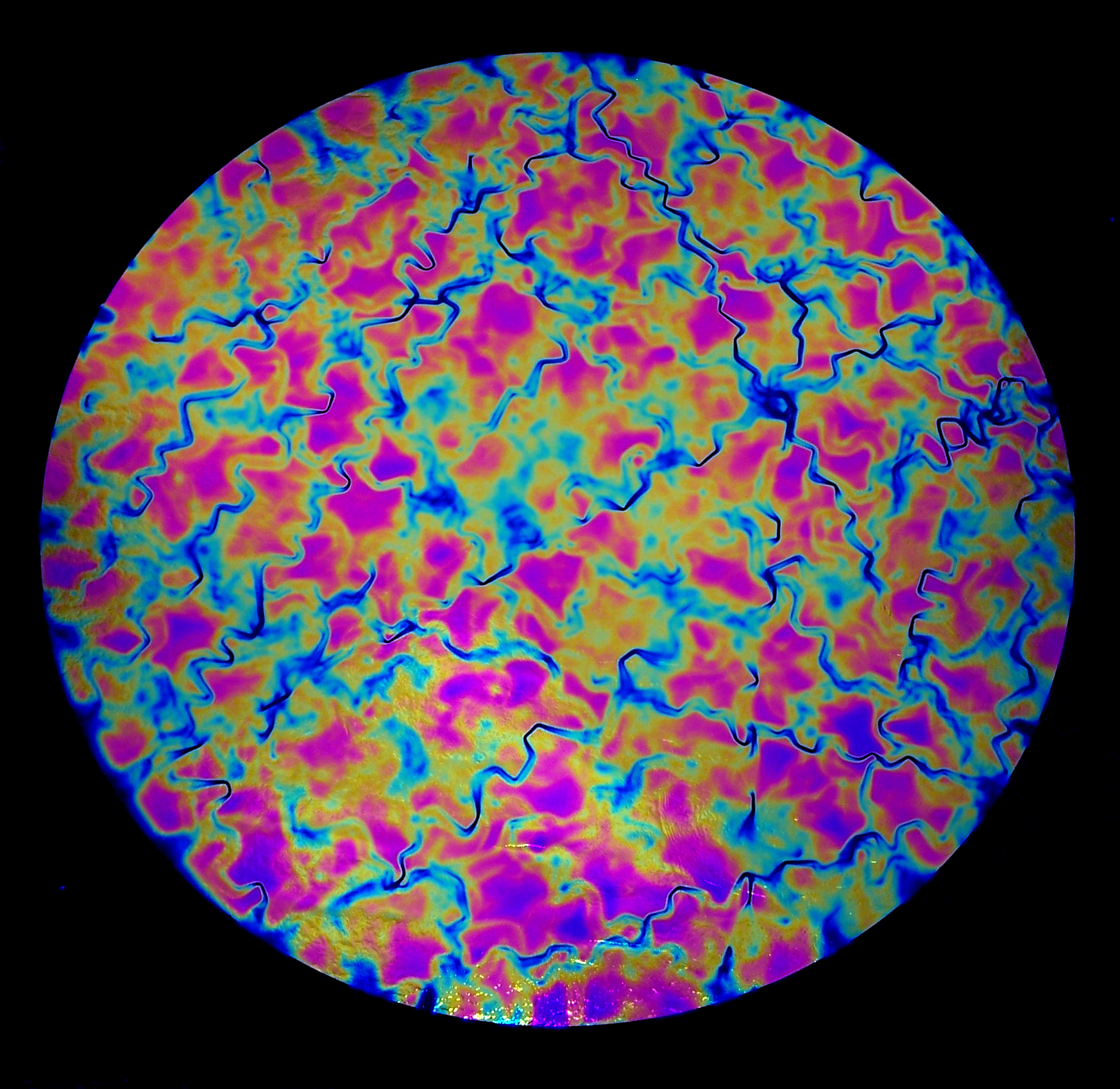 Cbs Fusion Green Magenta Blue vetro fusione colorato