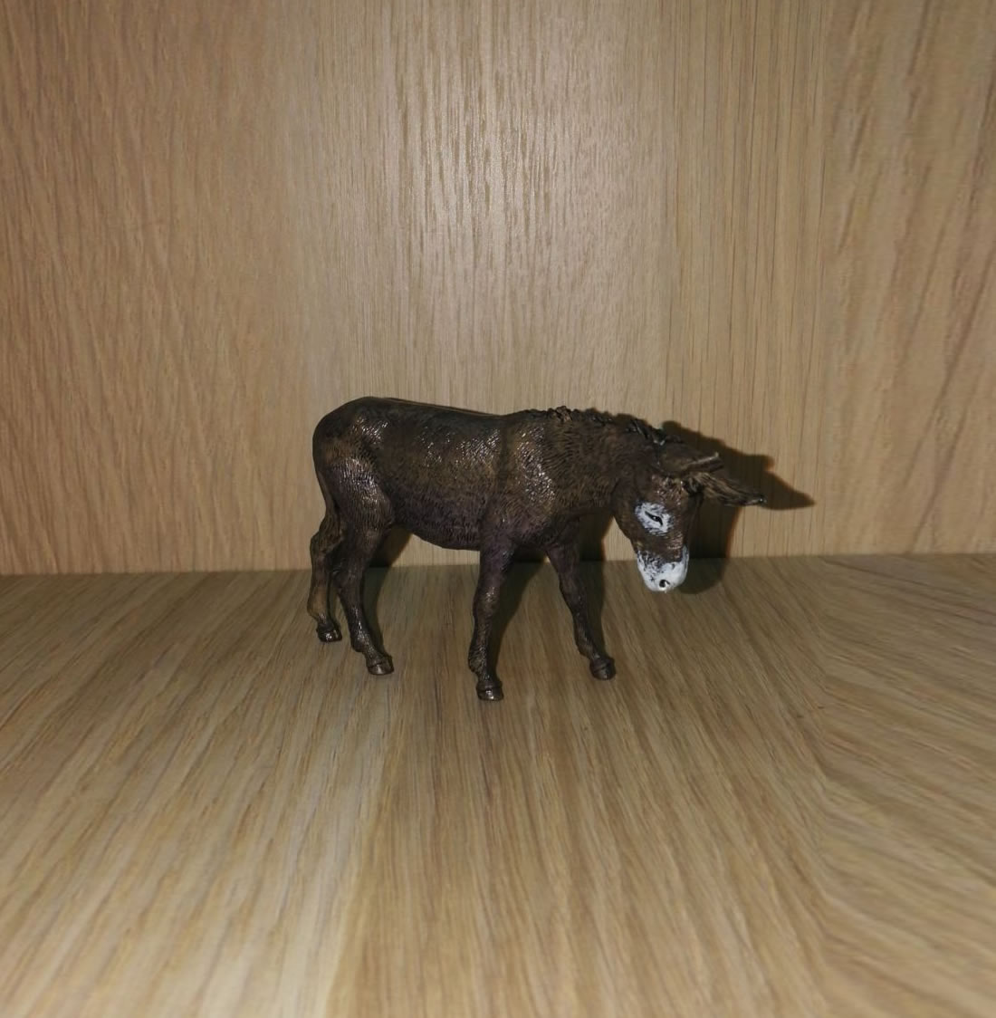 Ditta Montanini Pastori Landi Asinello animale presepe statuina