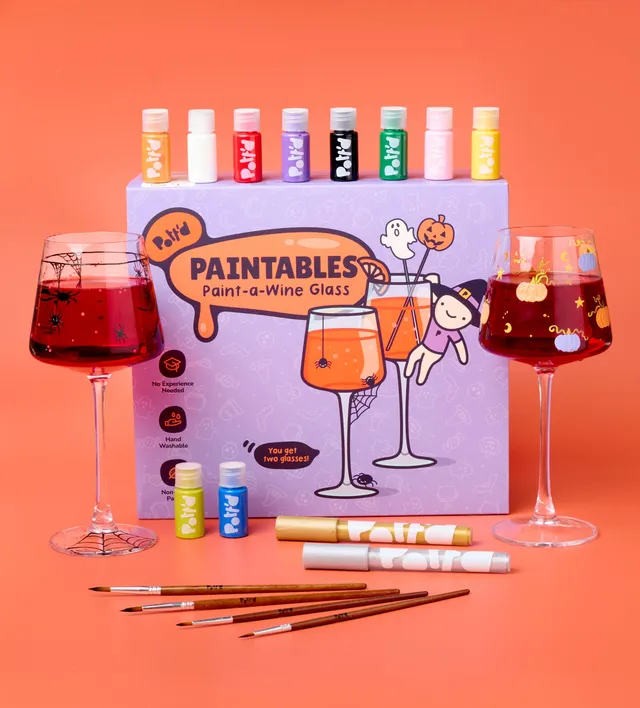 Pott'd Painting Kits Halloween kit pittura bicchieri vino