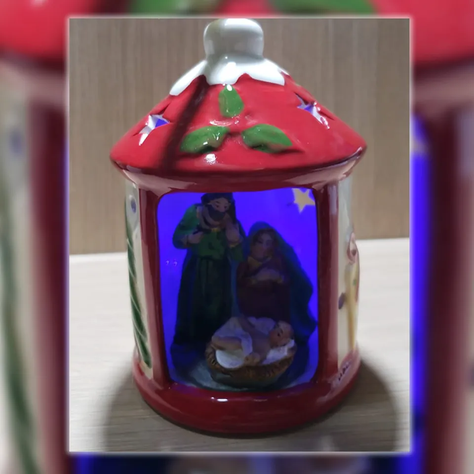 Ditta Montanini Articoli da regalo lanterna con natività presepe