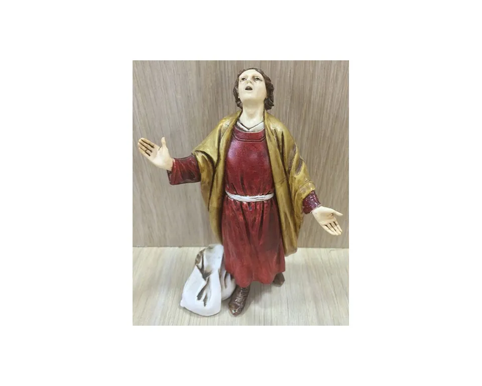 Landi 1317 Meravigliato statuina presepe 13 cm resina dipinta a mano