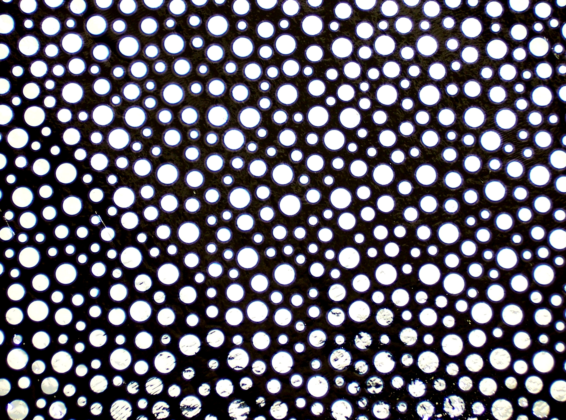 Cbs Borderline Bubbles Red Silver vetro dicroico quarto foglio