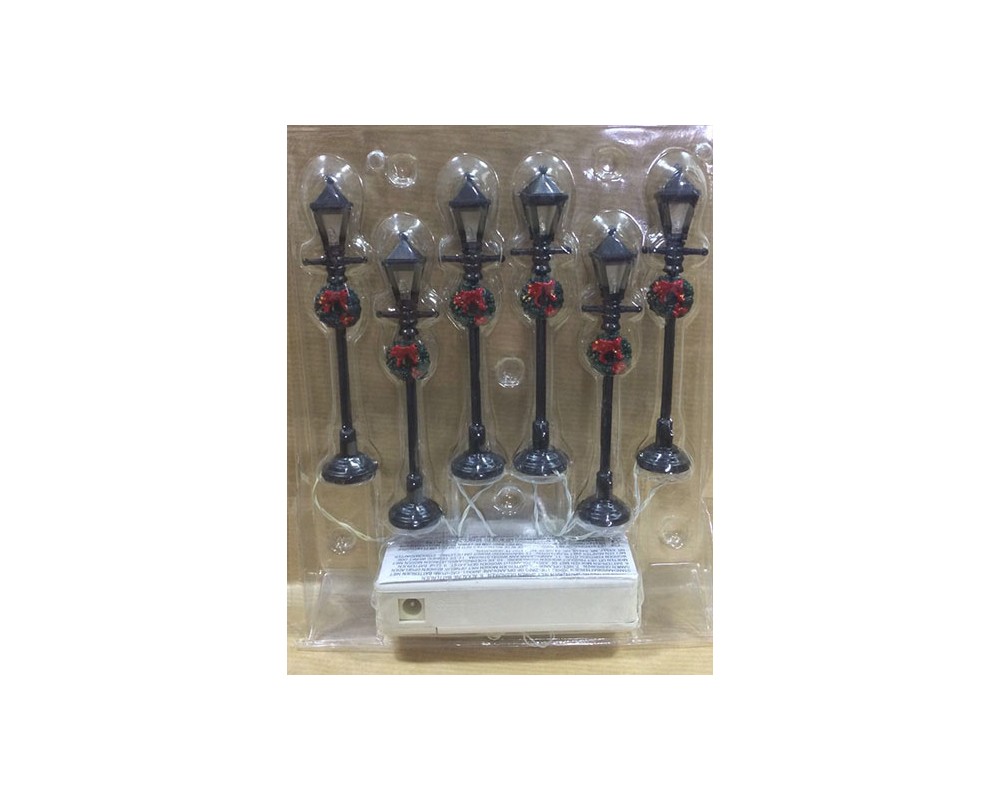 Ditta Montanini Lampioni Kit 6 lampioni a led h 10cm 64499 presepe