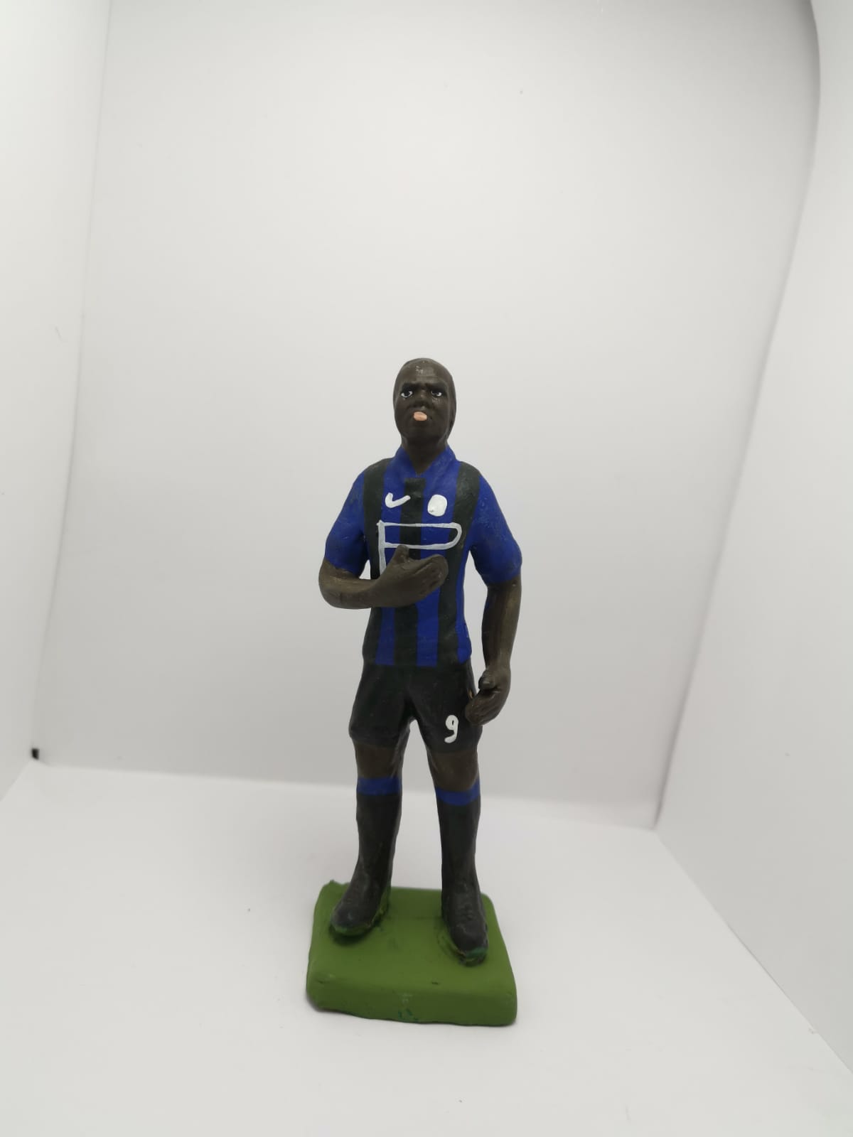 Personaggi Famosi Romelu Lukaku Statuina Presepe Terracotta 14-17cm