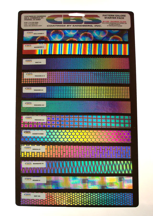 CBS Patterns Galore 1x8 kit vetro dicroico 12 pezzi 90 COE