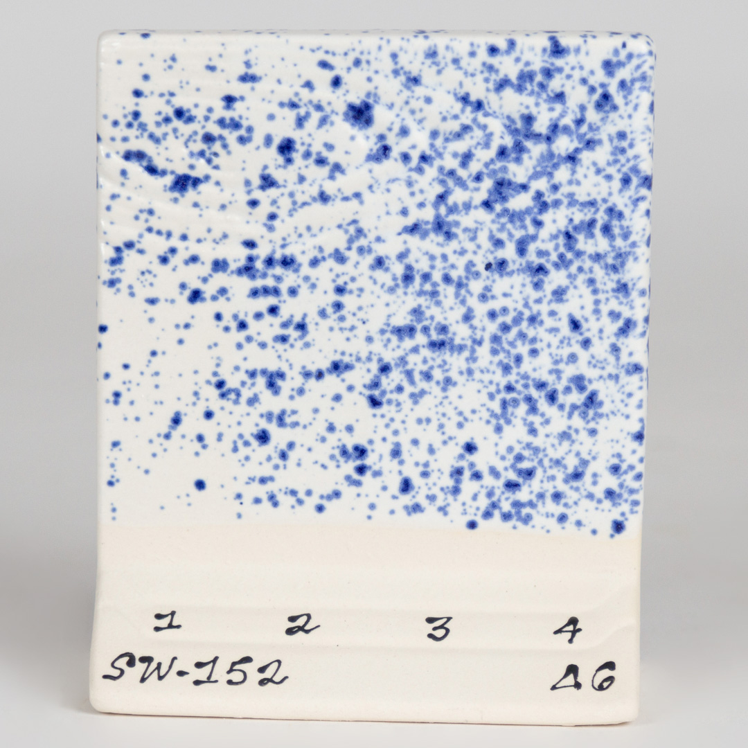 Mayco Foundations Blue Splatterware smalto cristalli blu