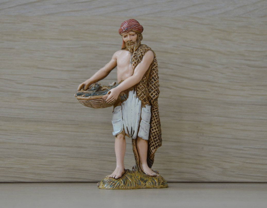 Landi CS1013 Pescivendolo 10 cm pastore presepe resina