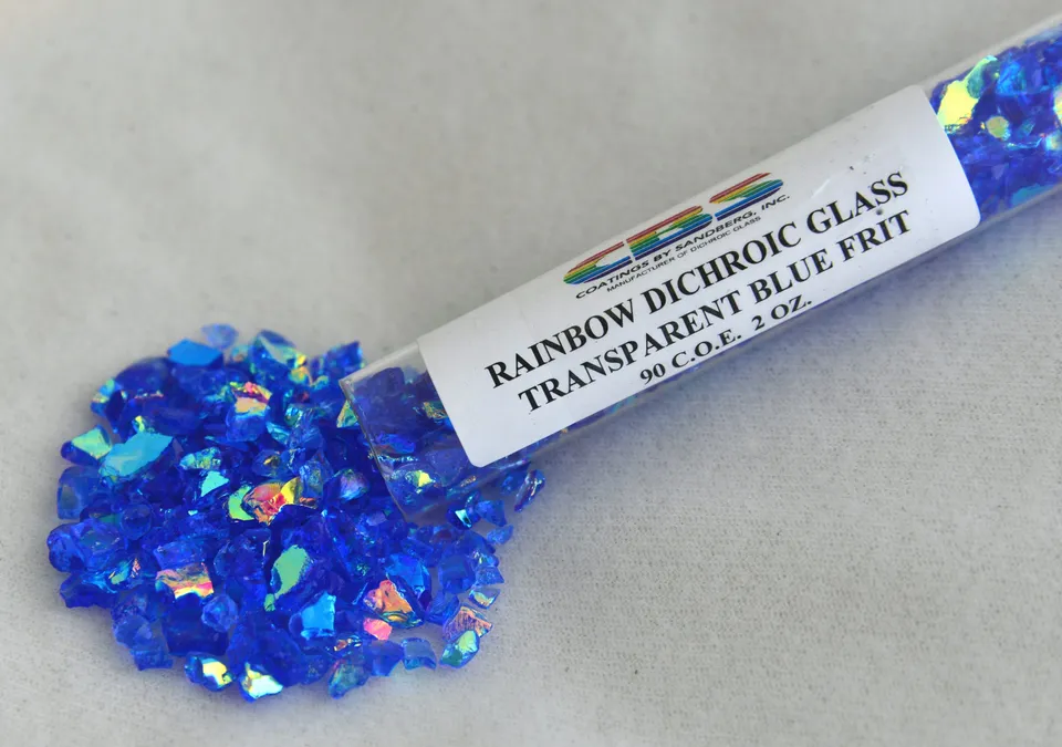CBS Dichroic fritta vetro blu rainbow coarse frit 90/96 COE