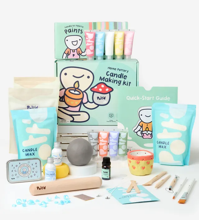Pott'd Home Pottery Kits kit candele argilla casa