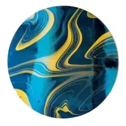 CBS Specialty Licorice vetro dicroico tondo Yellow Blue 96 COE