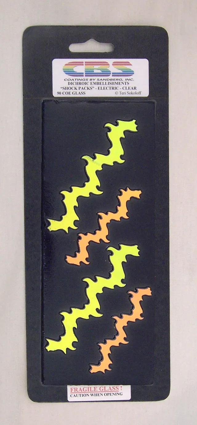 Cbs Dichroic Electric Shock Pack vetro fusione 90 COE 4 pezzi