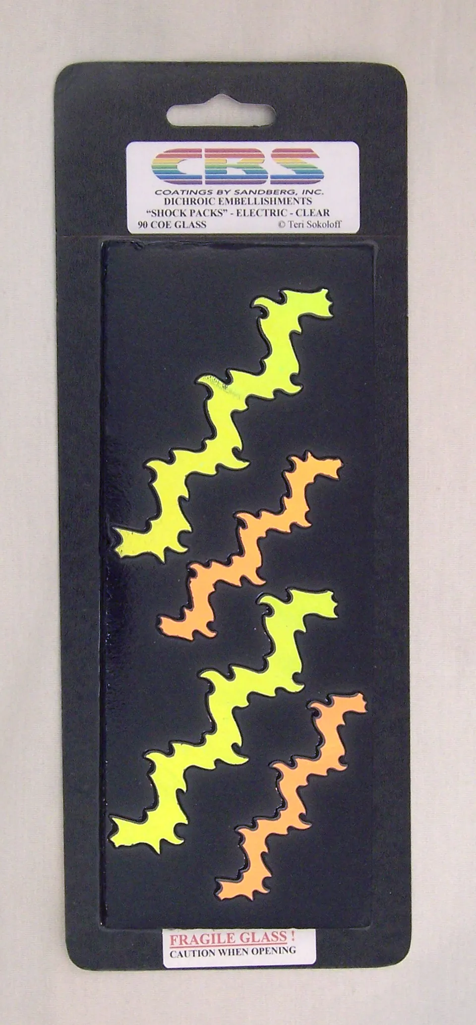 Cbs Dichroic Electric Shock Pack vetro fusione 90 COE 4 pezzi