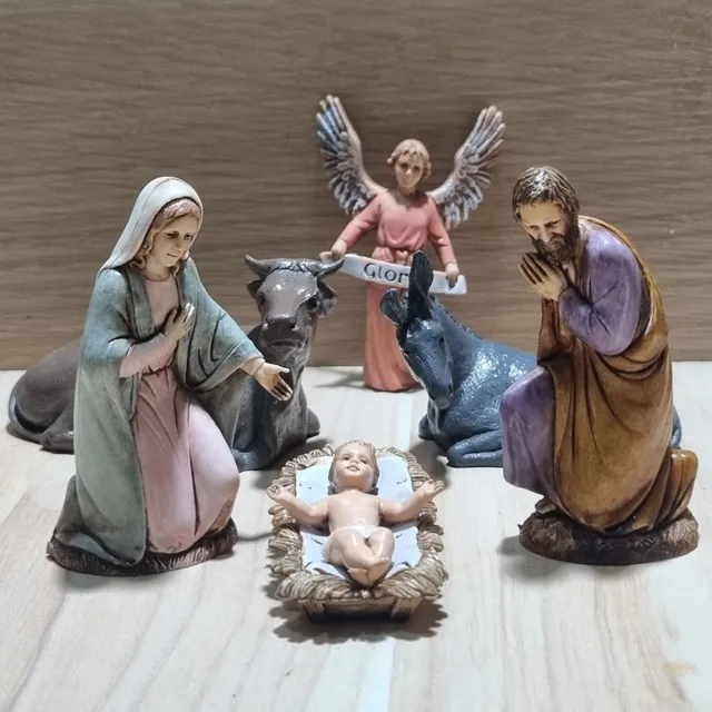 Ditta Montanini Landi natività presepe cm 10 6 pezzi