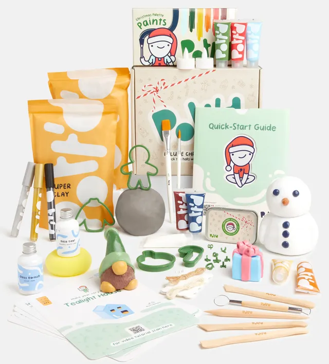 Pott'd Home Pottery Kits Christmas Deluxe kit ceramica natalizio