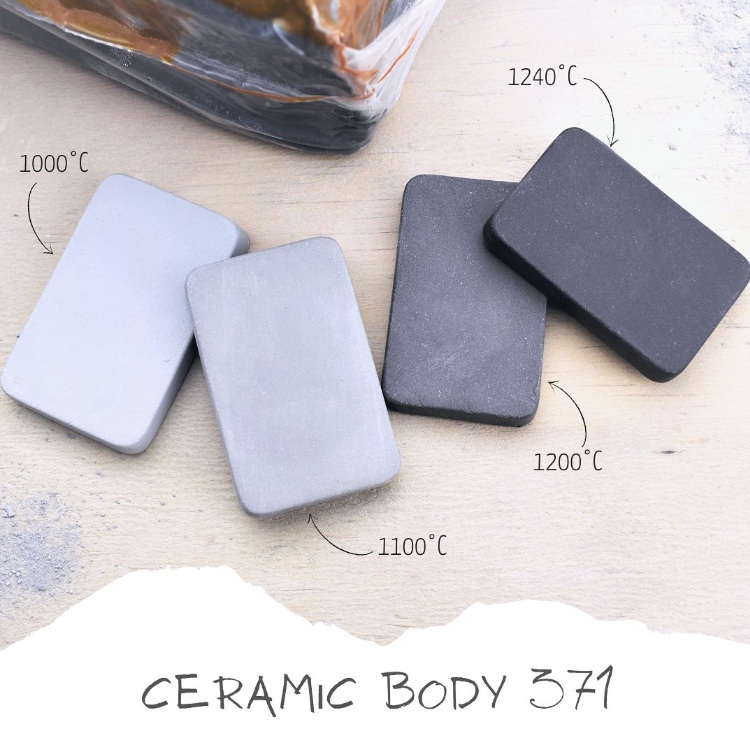 Cerama Impasti ceramici 371 G&S argilla stoneware grigia antracite