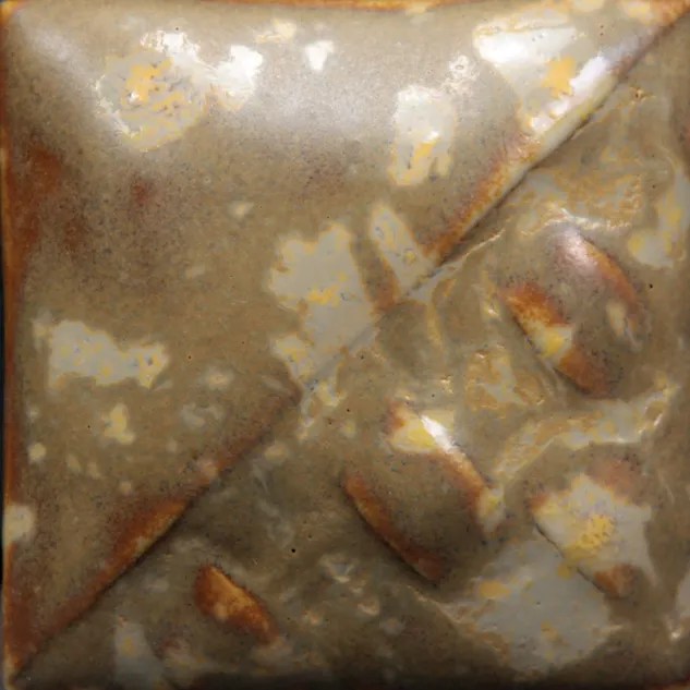 Mayco Stoneware Honeycomb smalto marrone con cristalli