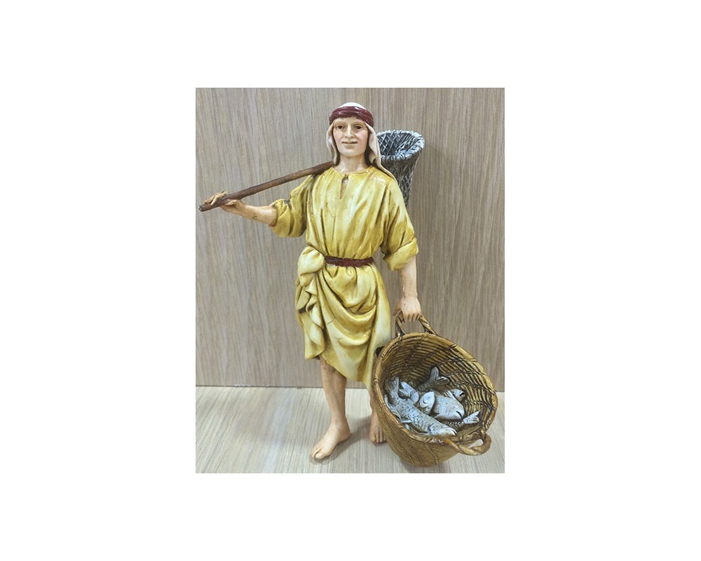 Pastori Landi 1314 Pescatore statuina 13 cm resina
