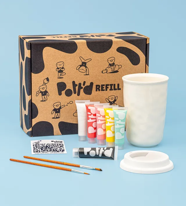 Pott'd Refills Tazza Viaggio ricarica ceramica da dipingere