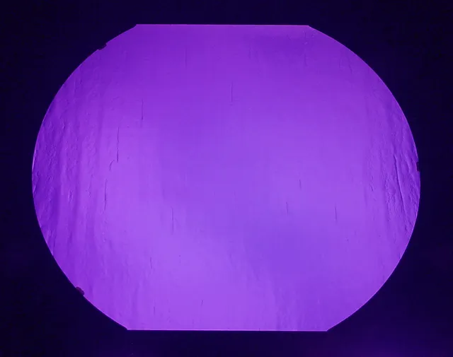CBS Dichroic Yellow Violet lastra vetro dicroico 19" giallo viola