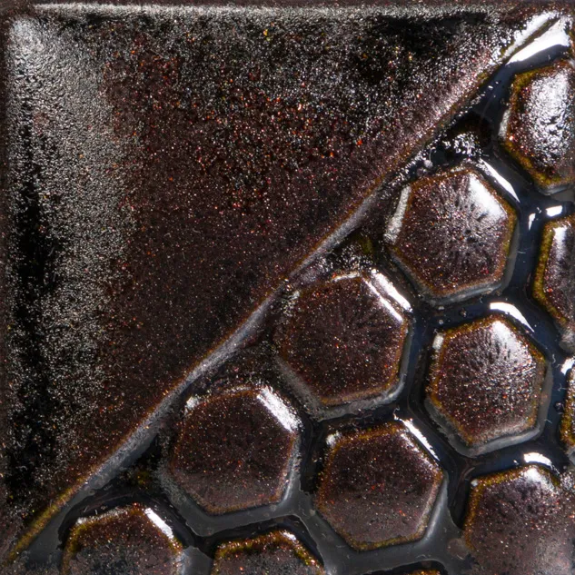 Mayco Elements Black Adventurine smalto ceramico nero metallico