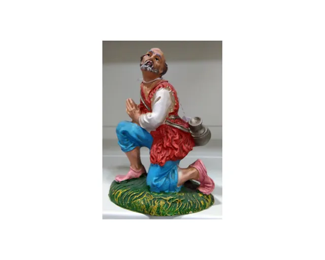 Ditta Montanini G322 pastore in ginocchio 20 cm cartapesta