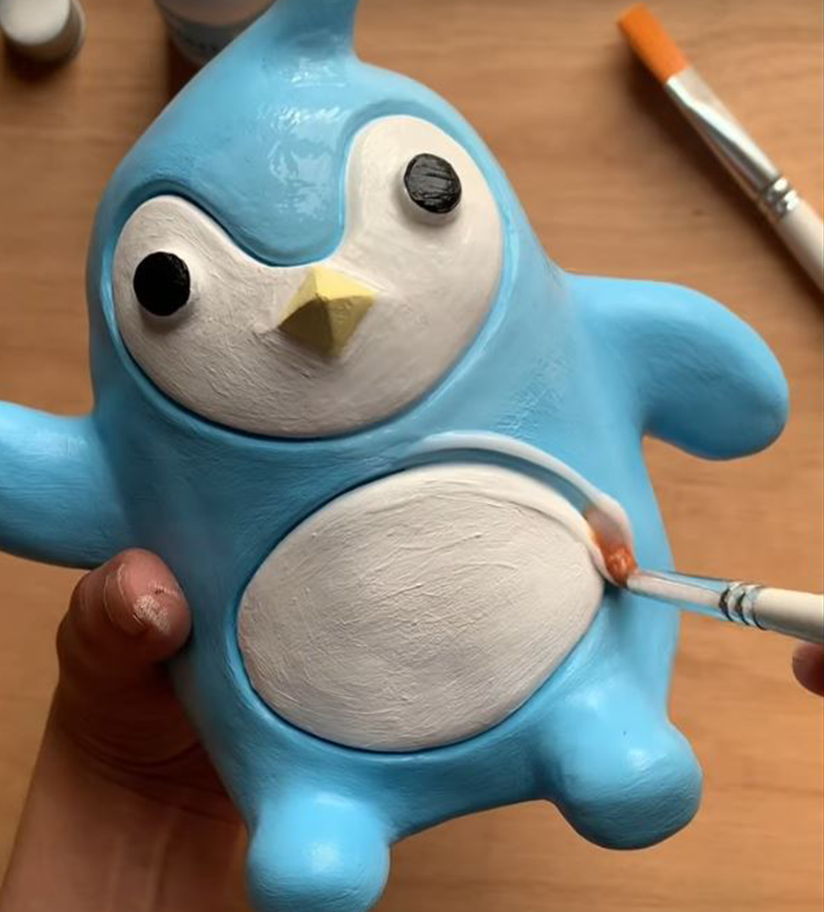 Pott'd Projects Patrick the Penguin kit ceramica pinguino