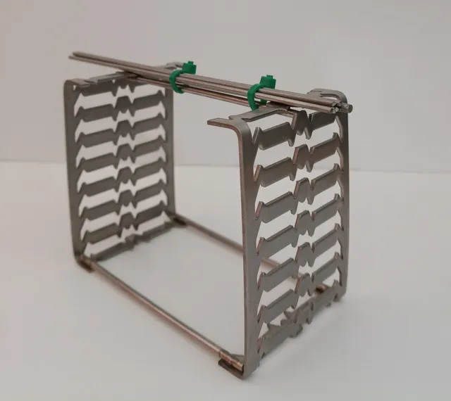 Cerama porta perline cottura acciaio inox 10x6 cm 6 fili