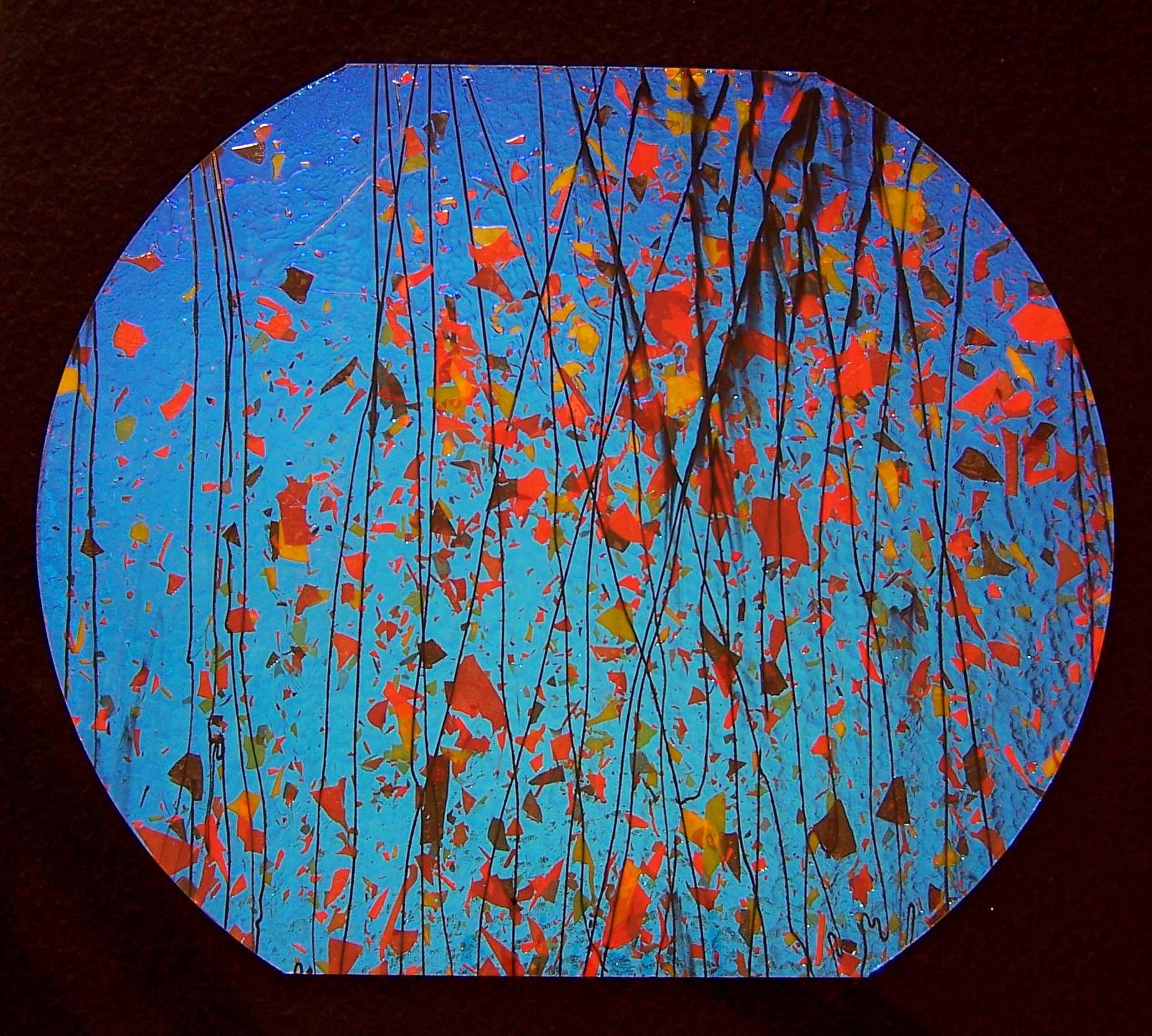 Cbs Specialty Glass Fracture 4111 vetro dicroico 90 COE giallo blu