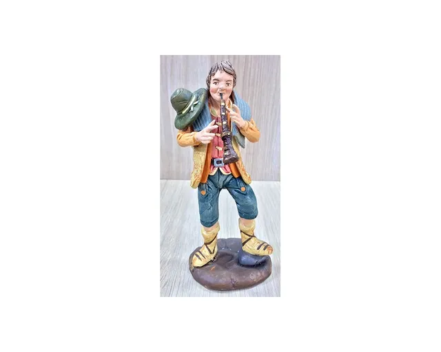 Ditta Montanini T1611 Pifferaio Pastore Terracotta 16 cm