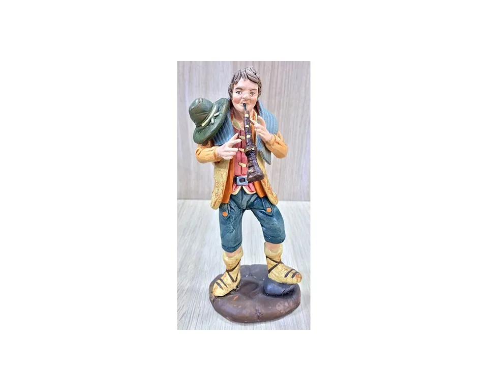 Ditta Montanini T1611 Pifferaio Pastore Terracotta 16 cm