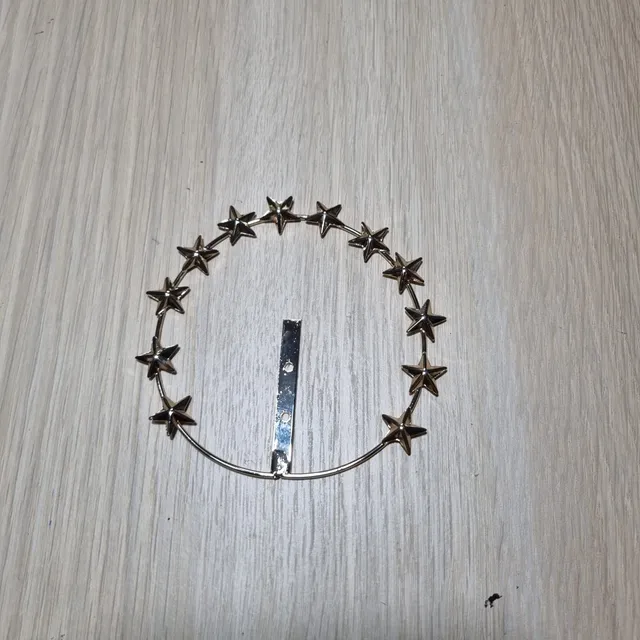 Stellari e Aureole aureola oro 7 cm accessorio presepe