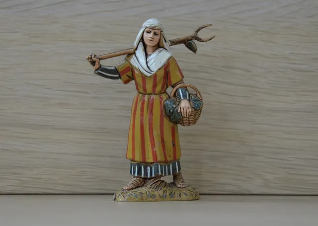 Pastori Landi CS1024 Contadina 10cm statuina presepe