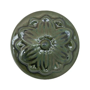 Cerama Terra Bella Seaweed Aventurina smalto verde food safe