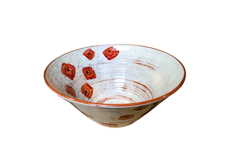 OrientéObjets Coqueliquots Saladier insalatiera ceramica