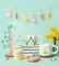 Pott'd Bundles Pasqua e Tazze kit ceramica e tazze da dipingere