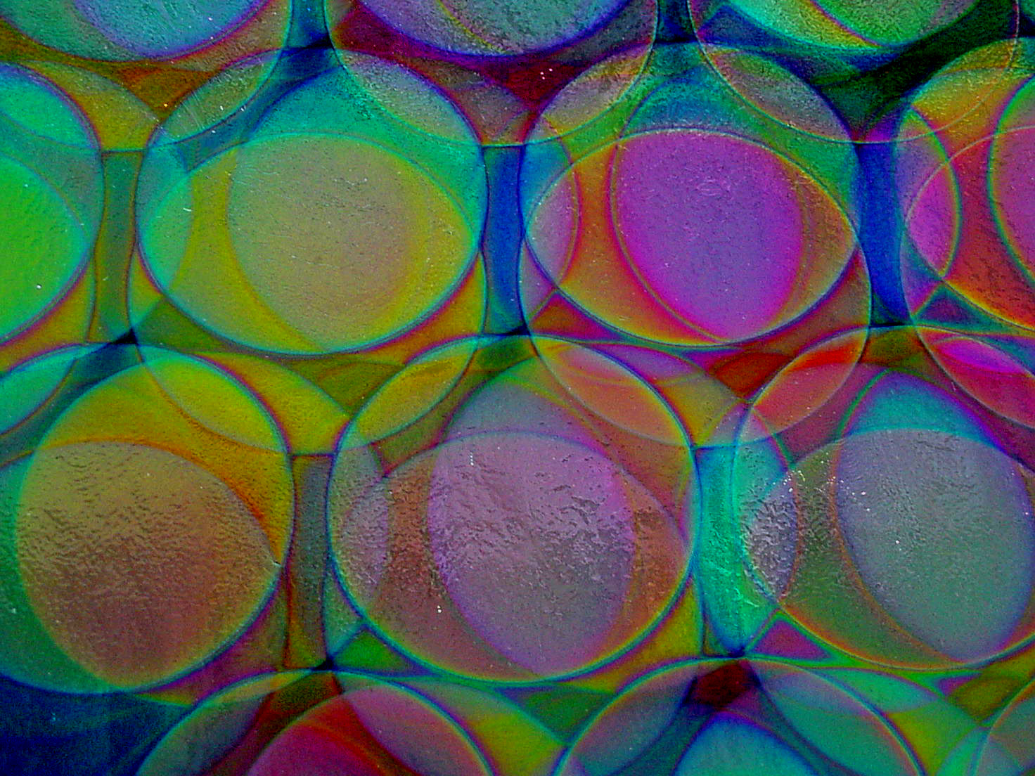 Cbs Dichroic Balloons 3 vetro fusione cerchi mixture