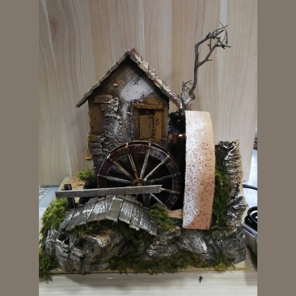 Ditta Montanini Fontane e Cascate 11218 mulino acqua presepe